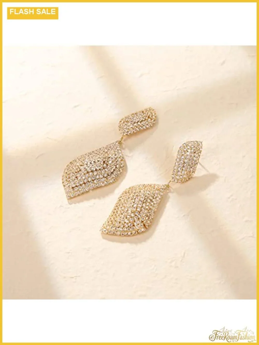 Crystal Leaf Chandelier Drop Dangle Earrings for Wedding Prom Bridal